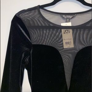 Black Velvet Bodysuit